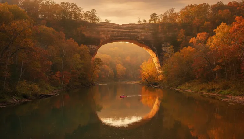 Kentucky paddling scene. Backdrop for the Paddling Hubs Kentucky outfitter directory