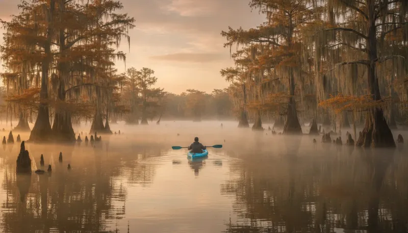Louisiana landscape, backdrop for the Paddling Hubs New Orleans directory