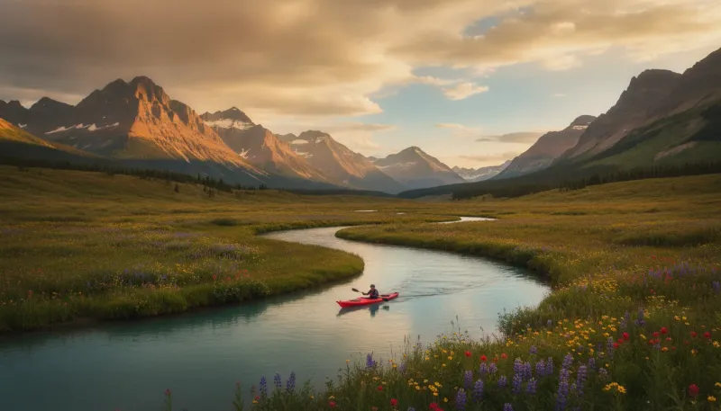 Montana landscape, backdrop for the Paddling Hubs Bigfork directory
