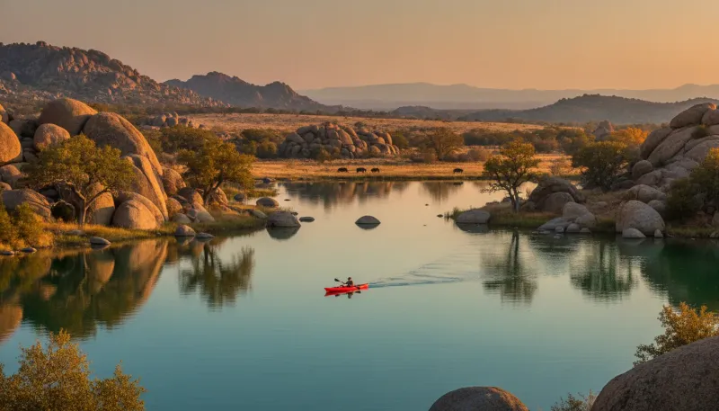 Oklahoma landscape, backdrop for the Paddling Hubs Broken Bow directory