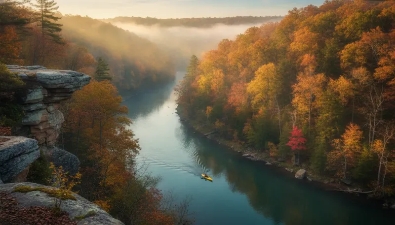 Pennsylvania landscape, backdrop for the Paddling Hubs Ohiopyle directory