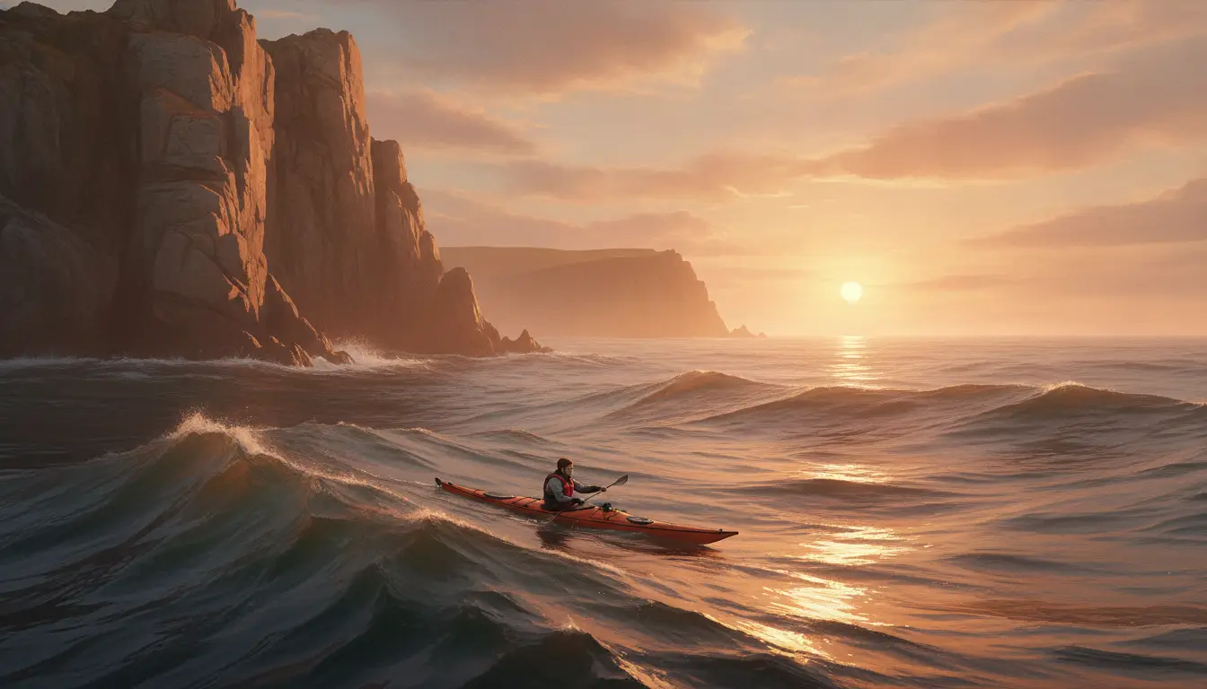 Sea Kayaking: Coastal and open-water touring: sea kayaks along shoreline, islands, mangroves, and bays.