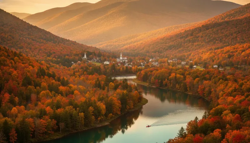 Vermont landscape, backdrop for the Paddling Hubs Burlington directory