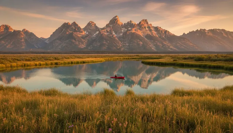 Wyoming landscape, backdrop for the Paddling Hubs Jackson directory